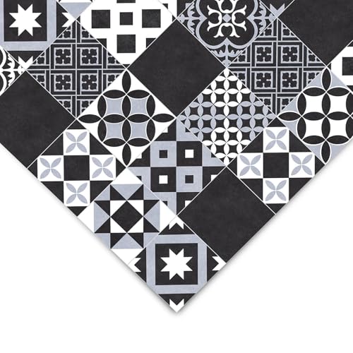 casa pura Suelo de vinilo a medida en muchos diseños - Efecto madera, baldosas, piedra - Suelo de PVC - Revestimiento de diseño de vinilo para cocina, baño y área de estar (Amadora 990D, 200 x 100 cm)