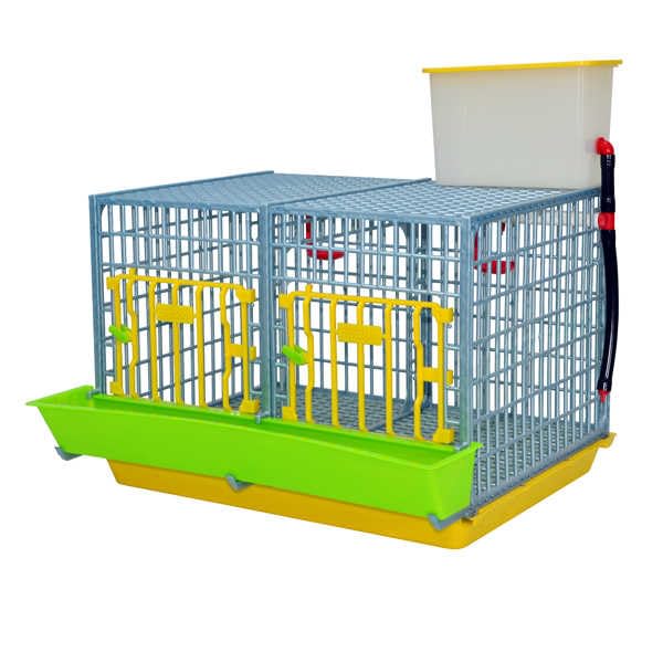 Hatching Time Grow Out Pen - 2 Section H:15" (Power-Washable, Durable, ABS Plastic) | Cimuka