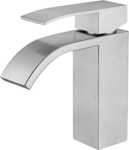 Miniatura 9 de Grifo de baño grifo de lavabo de tocador de una sola manija 1 agujero lavabo mezclador grifo RV lavabo recipiente grifo sin plomo, SF4-BNSUS304