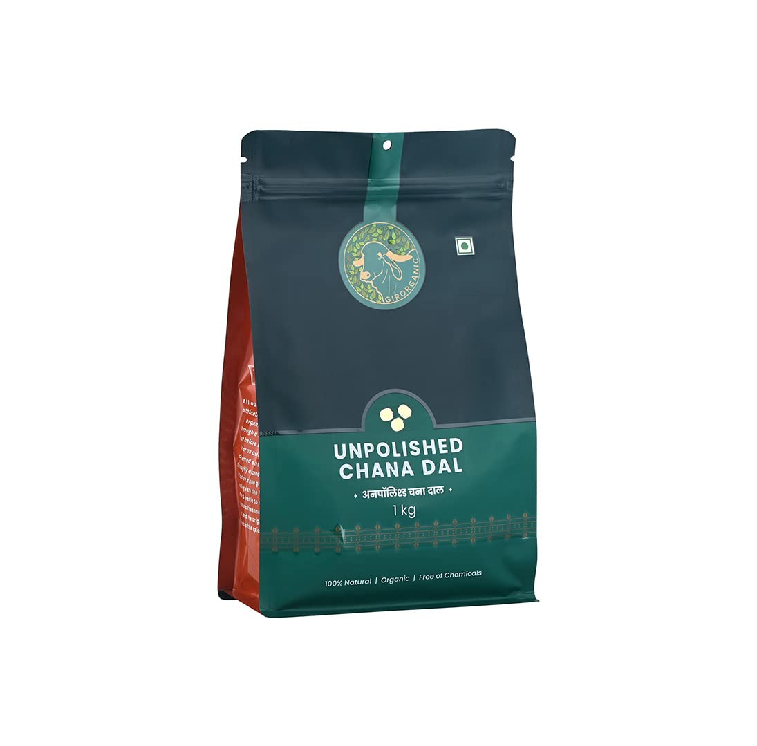 GirOrganic Premium Organic Unpolished Chana Dal (Chickpea Lentils) - 1 Kg | Natural | Chemical & Preservative free | High In Nutrients | Rich In Protein | Gluten Free | Gopal Ratna Award Winner 2023 (B0BZRQRDJN) Amazon Price History, Amazon Price Tracker