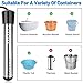 Immersion Water Heater Electric, 2000W Portable Hot Water Heater with 304 S S Guard & LCD Thermometer, Submersible Water Heater Heats up 5 Gallons of Water in Minutes for Bucket Bathtub Small Pool
