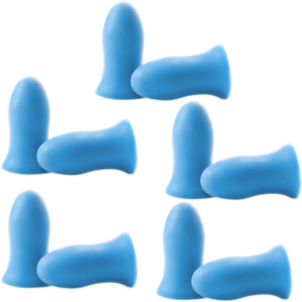 5 Pairs Ultra Soft Foam Ear Plugs for Sleep - Streamline arc Design, 36dB Highest NRR, Com...