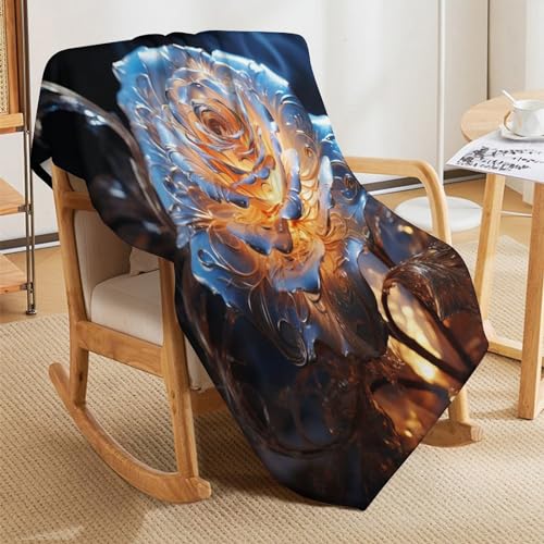 Couvre-lit couverture rose 130x150cm linge de lit doux en flannel