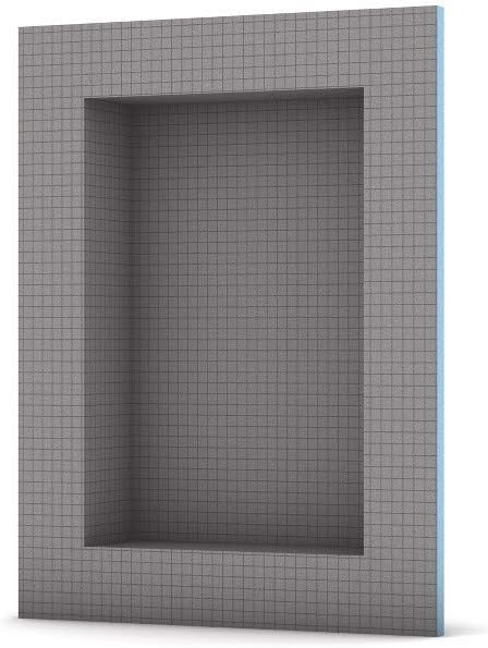 Wedi Prefabricated Durable Polystyrene Building Panel Waterproof Shower Niche, for Tiled Shower Surrounds, US3000004, 16" x 12"
