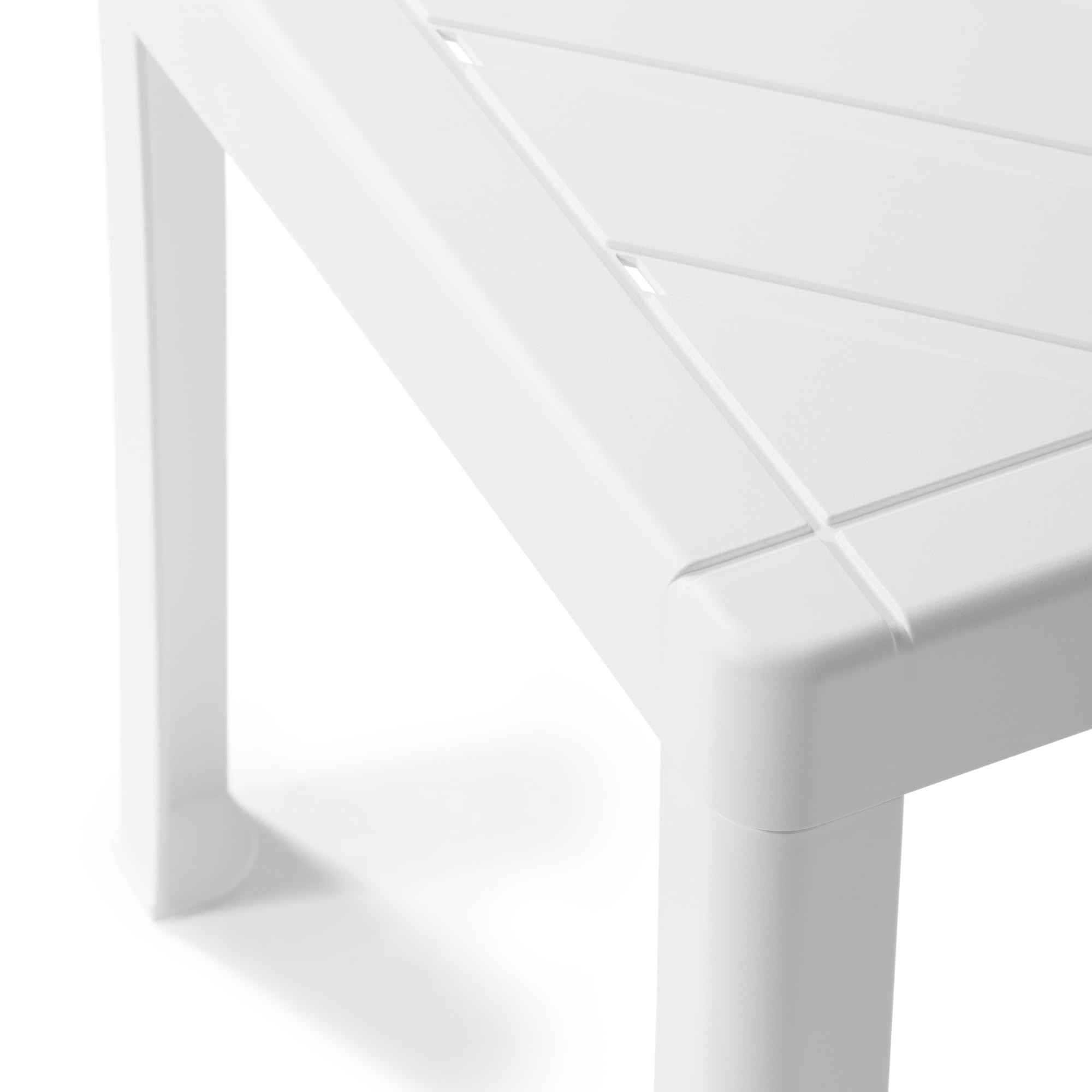 DEA HOME Tavolino per bambini POP plastica robusta bianco 39x39x38h cm leggero stabile sicuro montaggio facile senza attrezzi