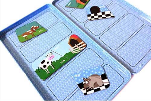 The Purple Cow - Magnetic Travel to Go Animal Homes - Matching Game, Multicolor - Thumbnail 3
