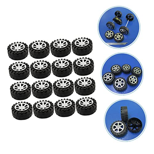 Ruedas de plástico de 42mm para accesorios de bricolaje y manualidades infantiles 4