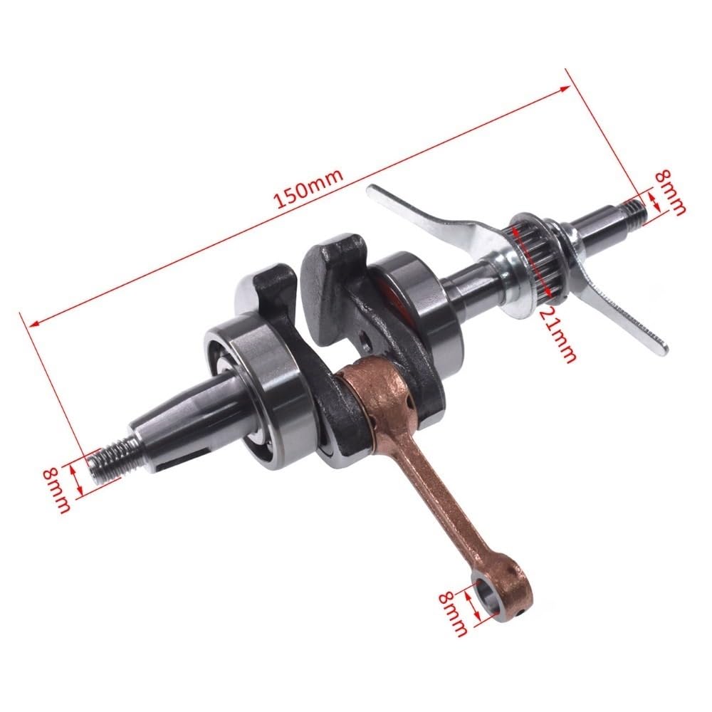 Juego de Juntas de Aceite y Anillos de pistón de 39 mm for cigüeñal, Compatible con Motores de 4 Tiempos GX35 y GX 35, desbrozadora y cortacésped.