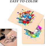 Unihuby Tattoo Practice Skin - 12Pcs 8x6" Double-Sided Silicone Soft Fake Skin for Eyebrow Tattoo Practice - Kit for Beginner & Experienced Artists - Image 5