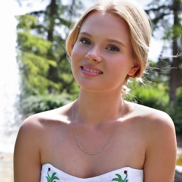 925 Sterling Silver Box Chain For Women, White Gold Plated, 0.8mm Thin Necklace Chain, 16" To 24" Lengths - Image 5