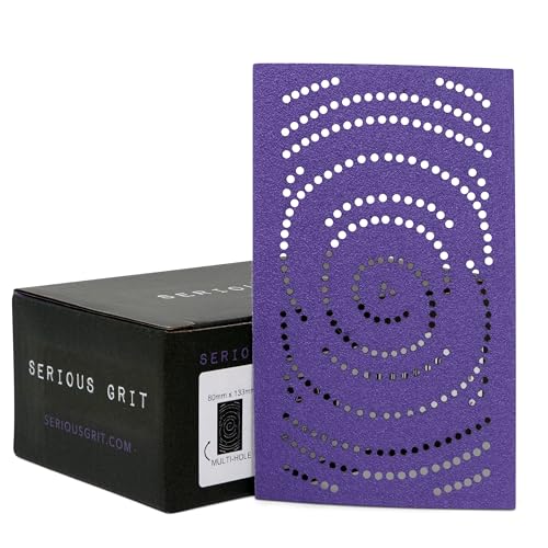 Serious Grit - 3x5 (80x133mm) P120 Grit Ceramic Sanding Sheets - 50 Pack
