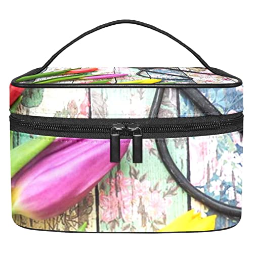 Pochette de cosmétiques tulipe rétro le cadeau idéal pour passionnée de beauté