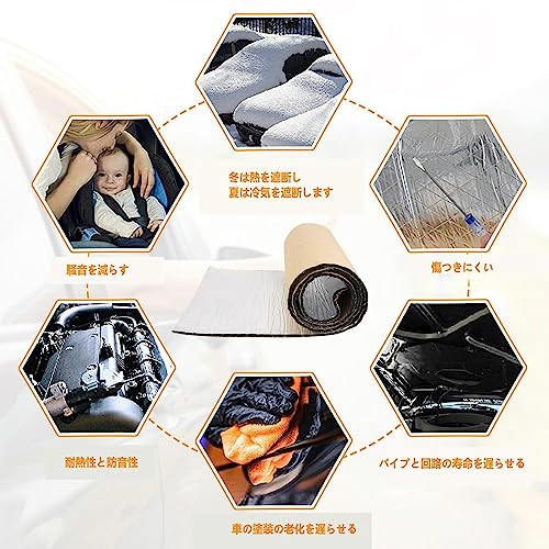 Insonorisant pour voitures Teksome rouleau isolant thermique intérieur de protection
