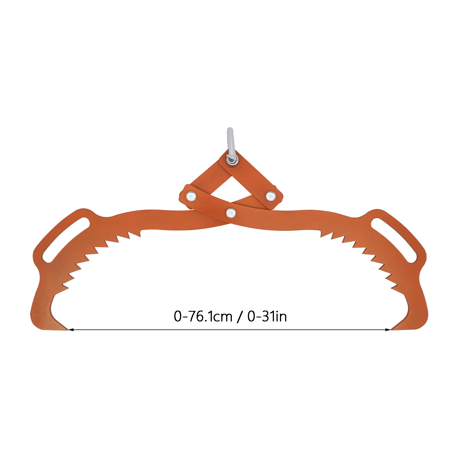 Alicates forestales de 30 pulgadas para troncos de árboles, alicates de elevación con anillo de gancho, alicates de madera, apertura de mandíbula, 0-76 cm, capacidad de carga de 1000 kg, para