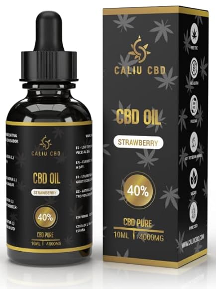 CBD | Hemp CBD Oil | 40% 4000mg 10ML | Strawberry Extract