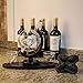 Skull Whiskey Decanter Set with Wooden Base, 2 Skull Glasses Ice Cube Trays - Liquor Dispenser for Liquor, Scotch, Bourbon, Vodka - Perfect Present 850 Milliliter