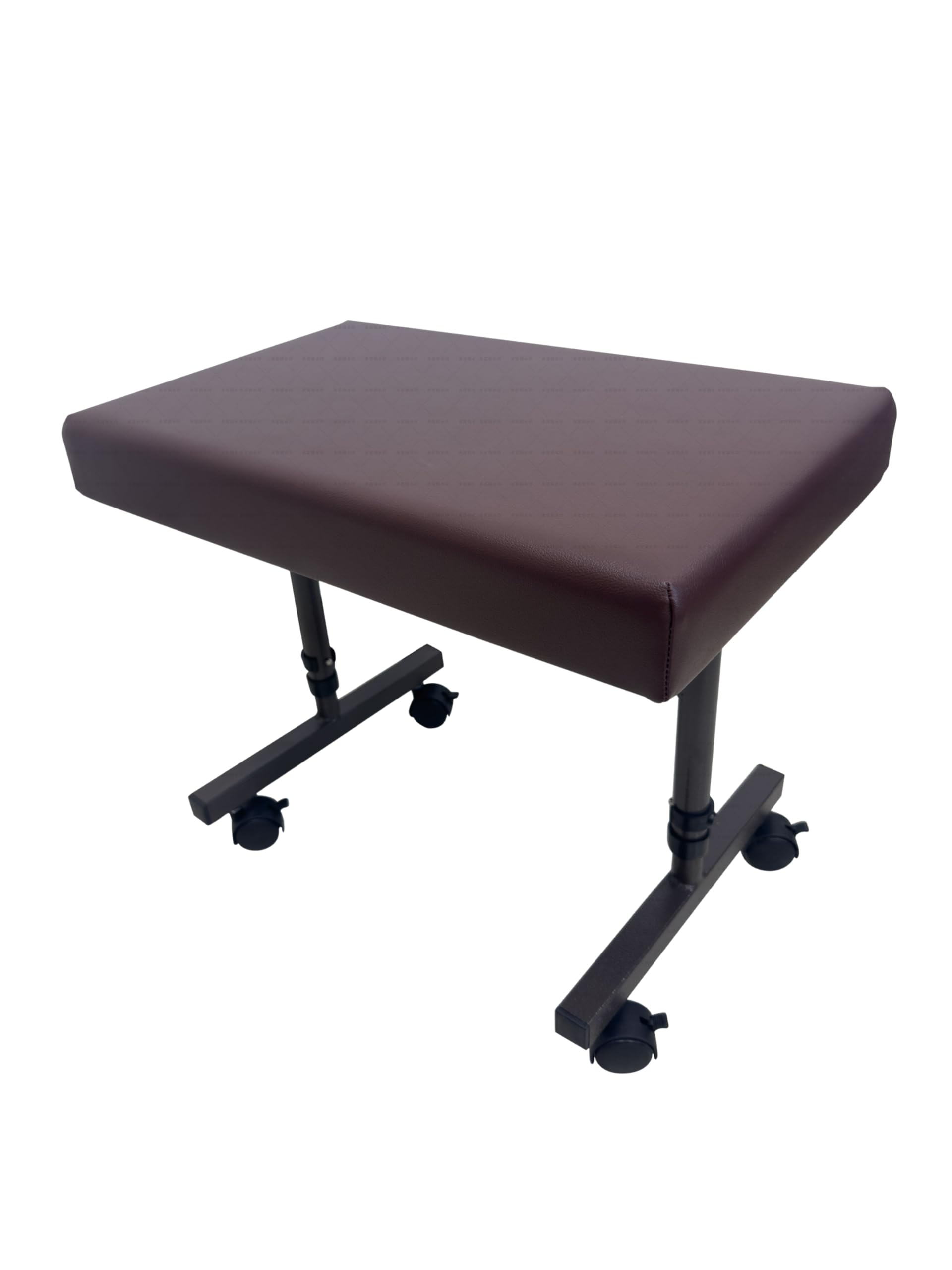 Aidapt Height Adjustable Leg Rest Stool With Castors Feet and Easy Clean Material For Elderly and Users With Limited Mobility Aid