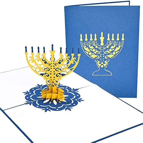 PopLife 3D Hanukkah Menorah Greeting Card Cover