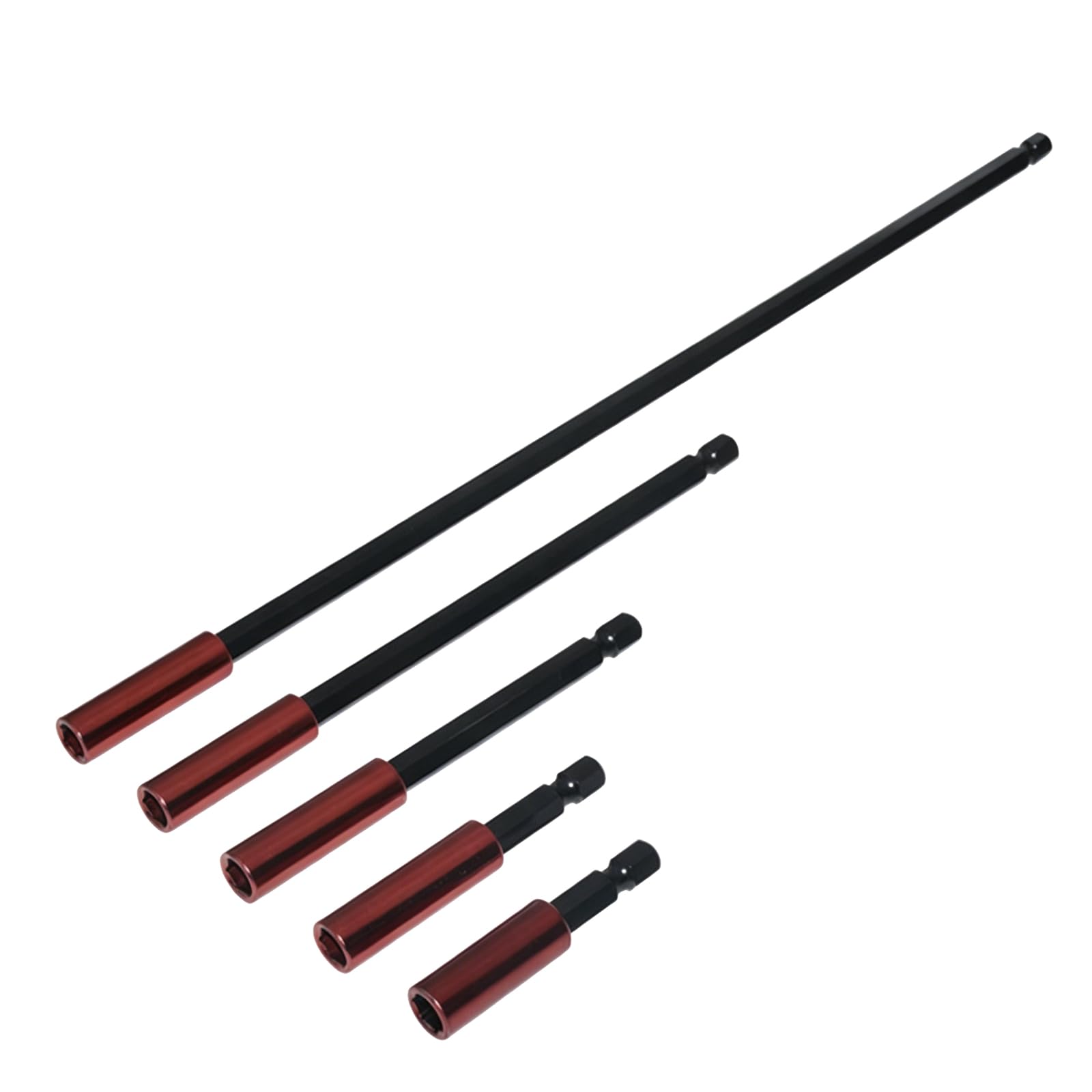 5pcs Magnetischer Bithalter 1/4 Zoll Sechskantschaft Schlagschrauber Für Bohrschrauber Für Akkuschrauber 50/60/100/150/300mm Für Bohrschrauber Und Schlagschrauber