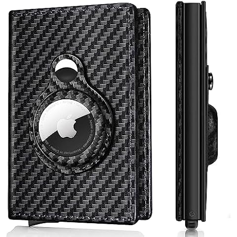 ZIKEE Smart Airtag Wallet for Mens Slim Front Pocket Size, Tri-fold Wallet RFID Blocking with ID Window (NO AIRTAG) Cover