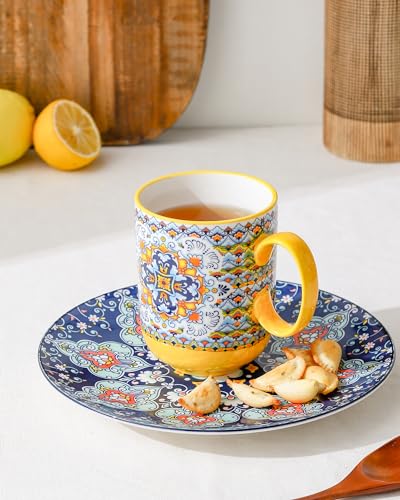 Henxfen Lead Coffee Mugs Set 14 Ounce thumb #4