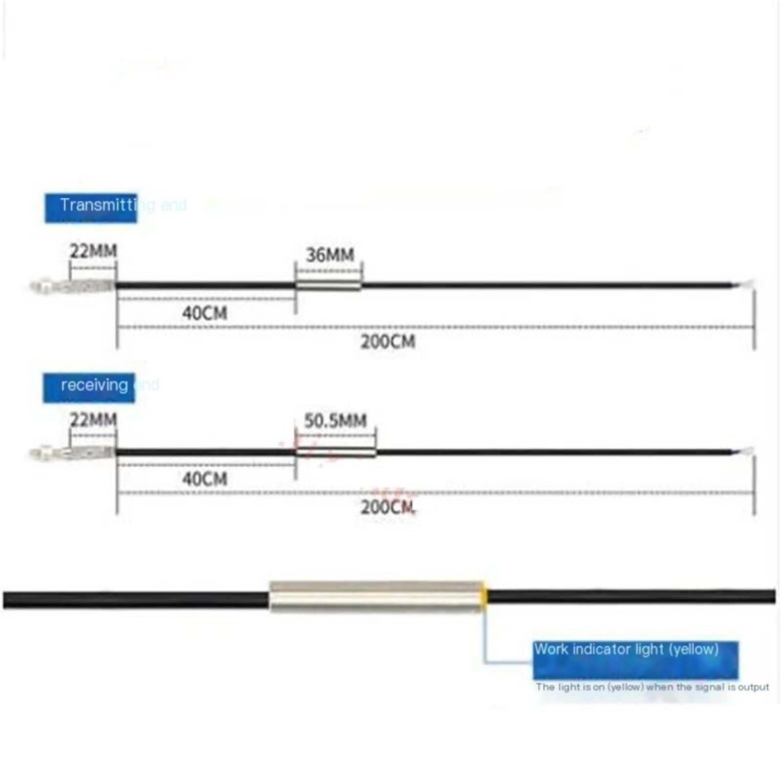 1 szt. BJT08 przełącznik fotoelektryczny mikro czujnik 8 mm średnica czujnika NPN/PNP czujnik fotoelektryczny