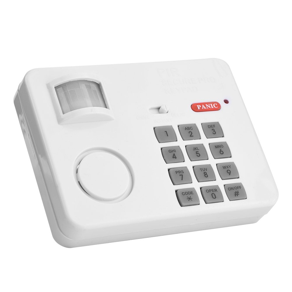 Motion Sensor Alarm, Wireless PIR Security Keypad Emergency Siren, Password Home Security Keypad Remote Infrared Detectors - Image 4