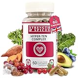 Strength & Spices Blood Pressure Aid, Immune System Booster Herbal Supplements, Blood Pressure Tablets with 15 Natural Ingredients Including Hawthorn Berry and Grape Seed, 1000 mg, 60 Capsules