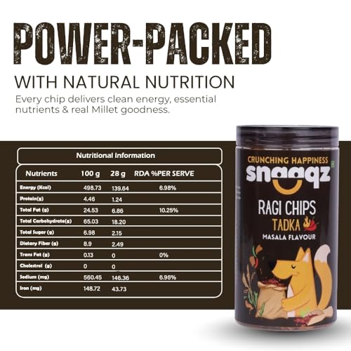 Image of Snaaqz Multigrain Chips Combo (Beetroot & Ragi) | Pack of 3 (150g each) | Light & Crispy Superfood Chips | High Protein, Gluten Free, Vegan, No Palm Oil, No Preservatives & Low Calorie Healthy Snacks