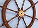 Nautical Deluxe Class Wood and Brass Decorative Ship Wheel 36