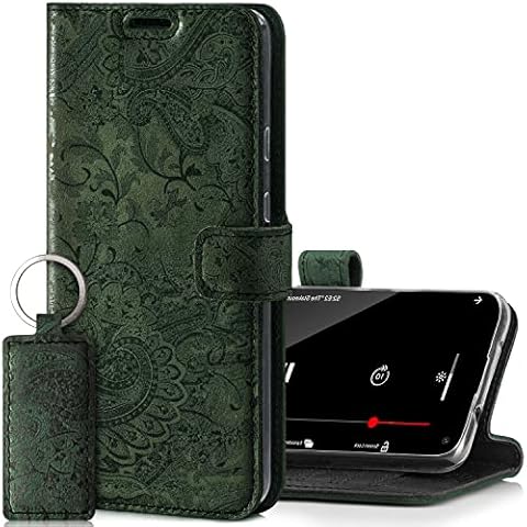 SURAZO iPhone 7/8 / SE 2020 / SE 2022 Case Wallet Leather Genuine - RFID 3 Card Slots & Cash Pocket - Secure Magnetic Closure Plus Stand Function - Flip Folio Cover Cover