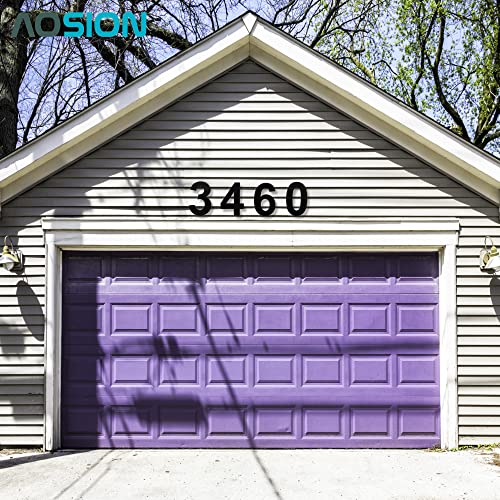 Aosion 8 Inch House Number,Floating Stainless Steel 304 Home Street Number Sign,Large Address Numbers With Screws,Easy To Install,Matt Black (Number 0) #TOP3