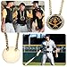 Penitue Turnover Chain, 6in/15cm Big Gold Goat MVP Baseball Medal Necklace Funny Champion Player of The Game Chain Award for Sports Trophy Prize Gifts (Baseball)