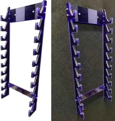 Soportes para Baquetas de Acrílico Transparente Morado, Exhibidor Colgante para Juego de Batería, Interior miniatura 1