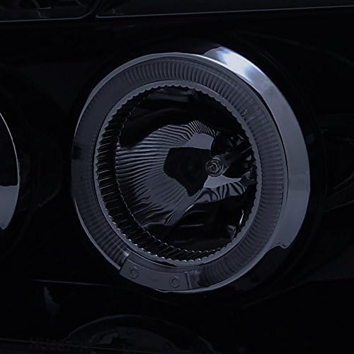 Spec-D Tuning 2LHP-MAG05G-TM Dodge Magnum Glossy Black Dual Halo Projector LED Smoke Headlights