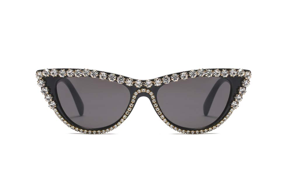 Freckles Mark Bedazzled Rhinestone Bling sunglasses for Women Sparkly Diamond Glasses Vintage Retro Cat Eye