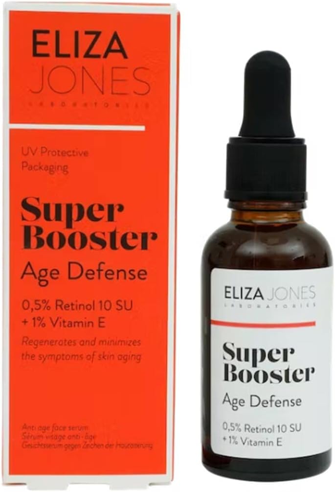 Eliza Jones Laboratories Face Serum, Neck Serum (Super Booster Retinol and Vitamin E, 30 mililiter)