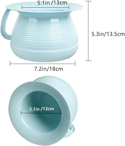 Miniatura 30 de Olla de cámara para orinal, ollas de orina, cubo de orina, orinal, orinario de cabecera con tapas para evitar olores, adecuado para niños, mujeres