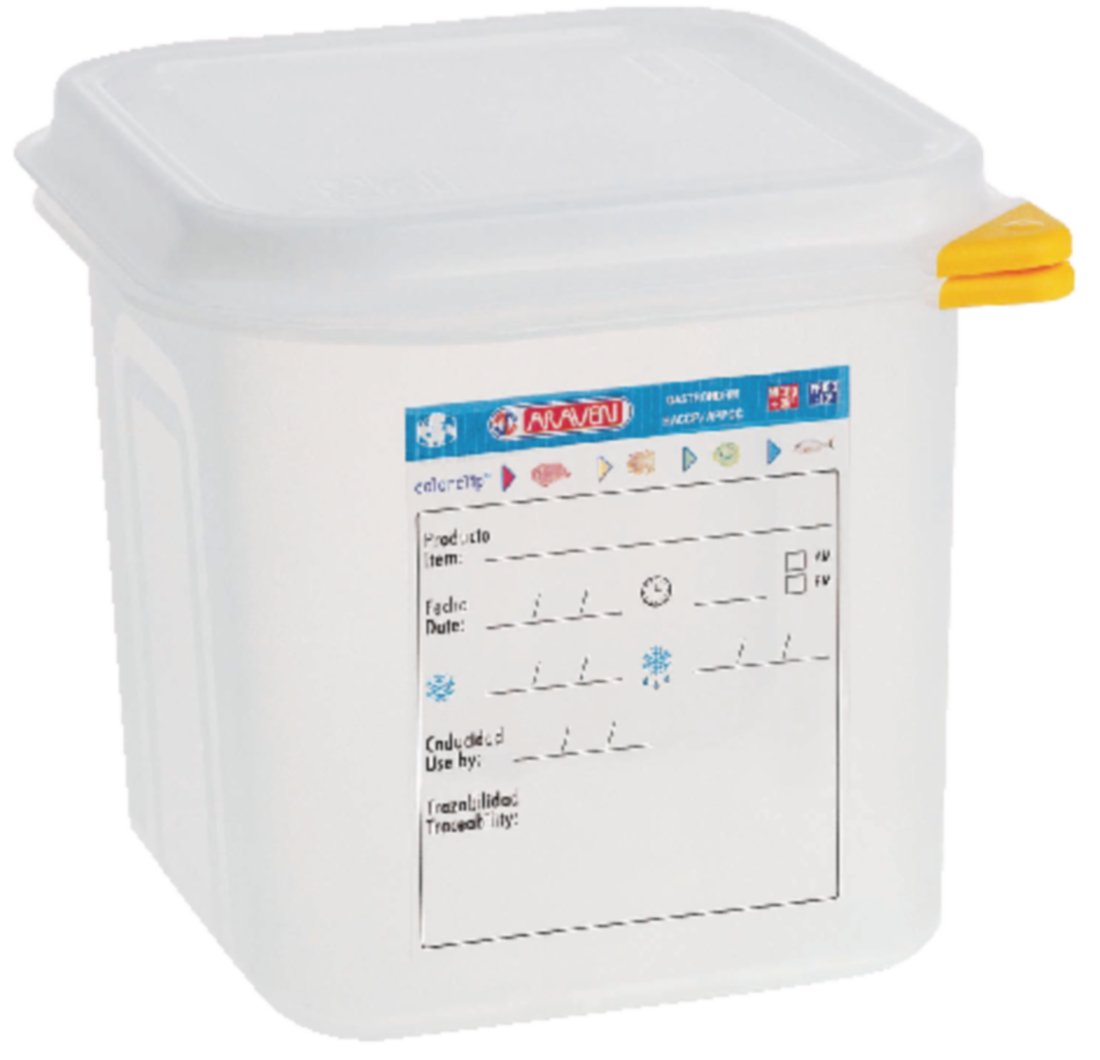 Araven Polypropylene 1/6 Gastronorm Food Containers 2.6Ltr (4 pack)