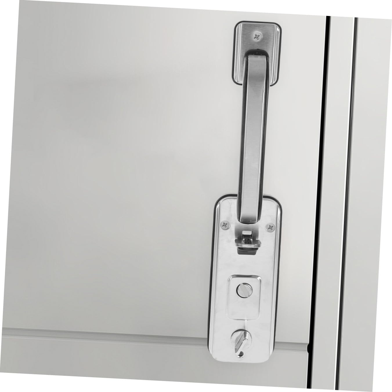 Manija de Puerta Principal con Cerradura Antirrobo de Acero Inoxidable