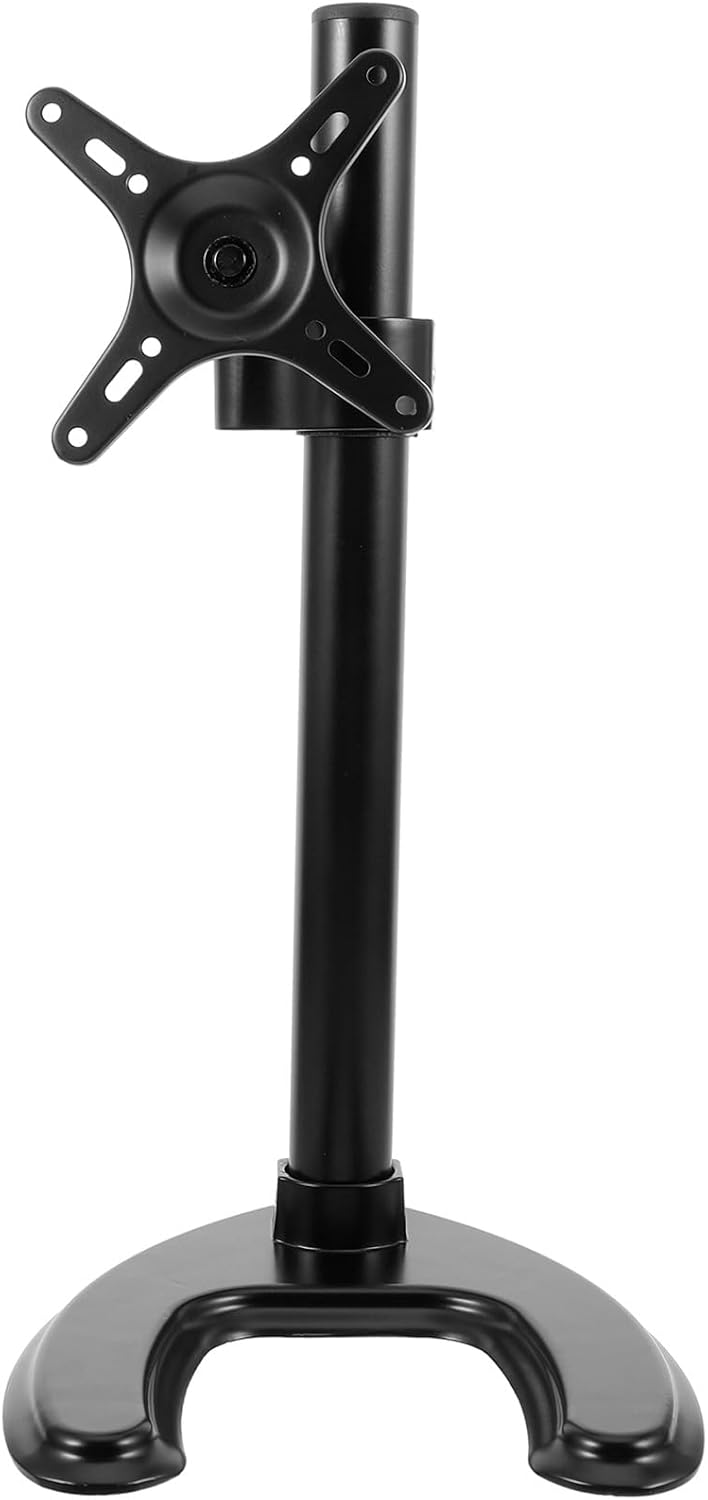 Zerodeko Universal Tv Base Stand for 14-27 Inch LCD Monitors, Rotatable Desktop Display Bracket with No-Drill Installation, Tv Support Table Stand for Home Theater and Office Use
