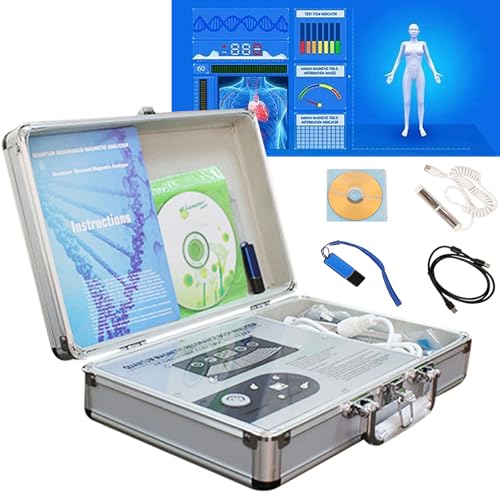 Analizador Corporal por Resonancia MagnéTica CuáNtica, EscáNer Multifuncional De La Salud De Todo El Cuerpo, 53 Informes De Sub-Salud, Multi-Idioma, Todos Los Sistemas Windows.,B