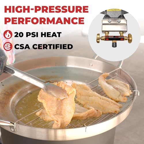 Barton 23" Concave Comal Set 80,000 BTU Propane Burner Stove and Burner Stand, Discada Disc Cooker, Taco Para Carnitas Tortillas Stir Fry Wok