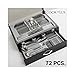 Appetitissime Cook D' Lux Posate, Acciaio Inox, Argento, 16,5 x 47 x 36,5 cm, 72 Pezzi