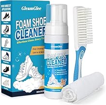 DASOSMI CREATION Shoe Cleaner Kit for Sneaker, Water-Free Foam Sneaker Cleaner 250ml with Shoe Brush and Shoe Cloth,Work on White Shoe,Suede,Boot,Canvas,PU,Fabric,etc