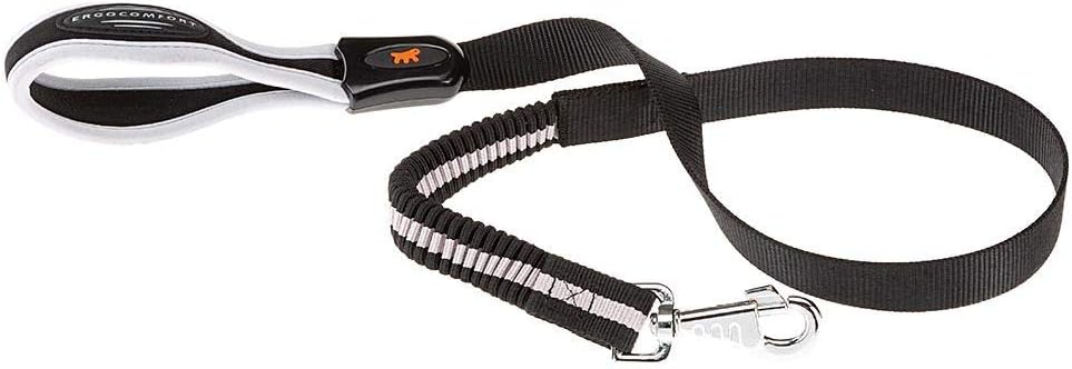 Ferplast ERGOCOMFORT Elastic Anti-Shock Elastic Dog Lead - Secure Grip with Soft Padding - Anti-Abrasion - Extra-Resistant Seams - Italian Design - 110 cm x 2.5 cm