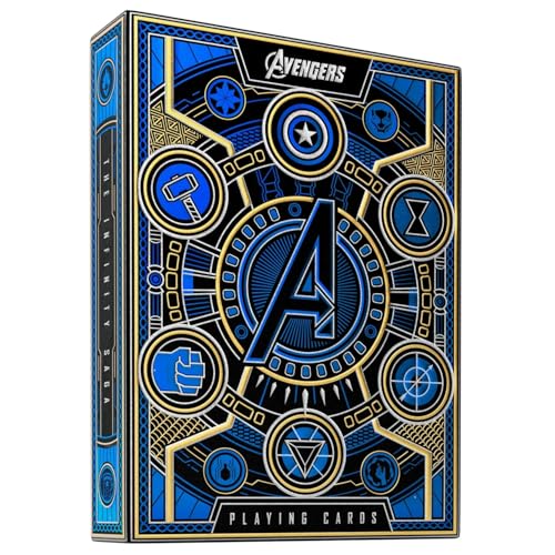 theory11 Avengers Blue Edition Premium Playing Cards - Marvel Studios' The Infinity Saga Deck