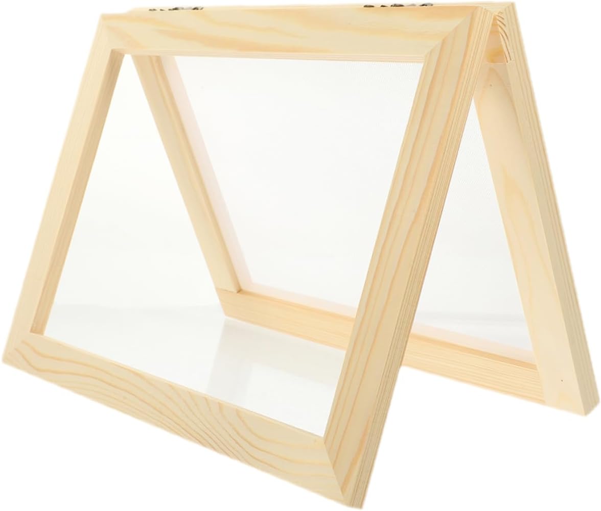 CIMAXIC DIY Papermaking Mould Deckle Handmade Paper Frame for Boys and Girls Paper Craft Supplies Safe for Use