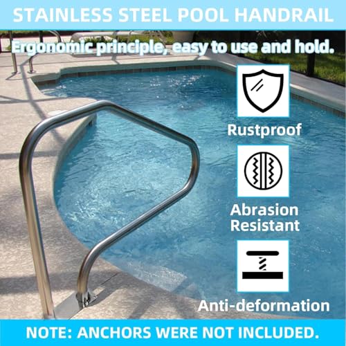 Barandal para piscina universal KUAFU acero inoxidable miniatura 3