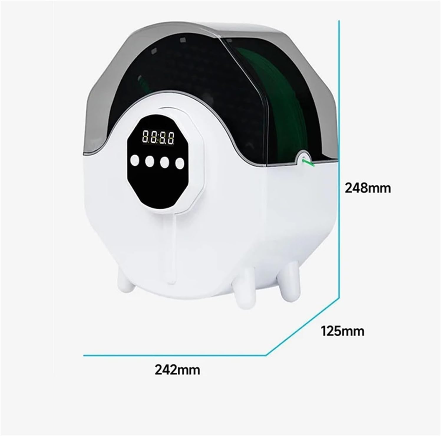 Filament Dryer Box for 3D Printer Filament, Filament Dry Box 3D Filament Storage Keep Filaments Dry 3D Printer Parts(EU Plug 220V)